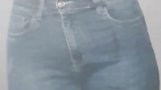 Step mom has a hole in Jeans get fucked by step son