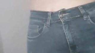 Step mom has a hole in Jeans get fucked by step son