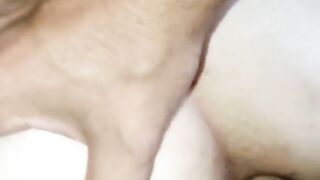 My ass is getting stretched by his big cock