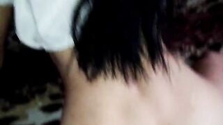 My ass is getting stretched by his big cock