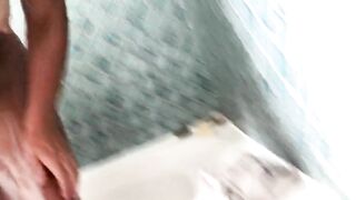 Hairy Pussy Play, Pee, Ass spread in Shower