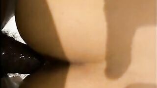 Asian girl makes BBC cum hard from doggy