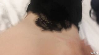 Fucking Vietnamese fwb in black dress