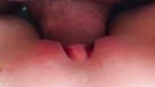 Tight cunt felt so good, he couldn´t stop cum inside me | Surprise Creampie