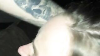 POV Blowjob on knees bent over Black frenchies SLUT