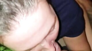 My slutty wife sucking my dick while our friend eats her pussy to orgasms