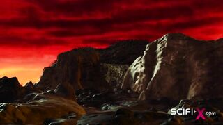 Hot sex in the sci-fi lab. A sexy girl gets fucked by an android monster