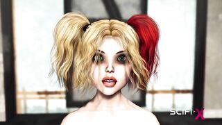 Hot sex in the sci-fi lab. A sexy girl gets fucked by an android monster