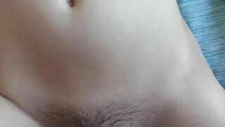 Crempie in stepsister's hairy pussy
