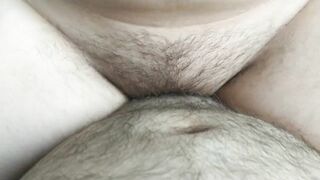 Chubby girl riding fat cock and takes huge unprotected impregnation creampie