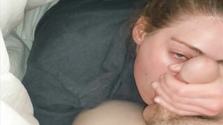 Heather Kane Milks Cock under the Covers in 4K!!