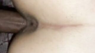 Tight super LOUD and WET lightskin pussy gets stretched out for Christmas ????