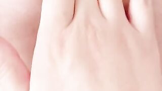 精油涂抹，滑滑的一下就进去了