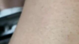 Thot bitch swallows cum