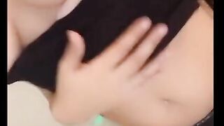 Teen with perfect body does strip tease on cam