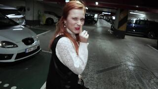 Blowjob and doggy style in garage