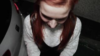 Blowjob and doggy style in garage