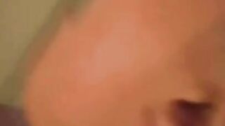 Last minute cum shot on this Brazilian pussy