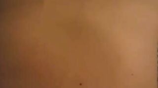 Last minute cum shot on this Brazilian pussy