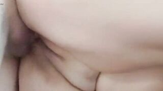 close-up sucking dick and then fucking doggy style in pussy and taking cum