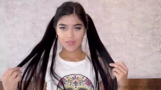 Sultry latina gets wild in bed with huge dildo! - Ivy Flores Leak