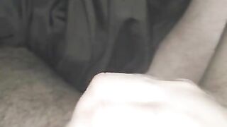 Step mom hand slip under blanket touching step son dick