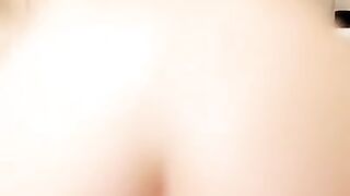 Inked girl riding dildo in the shower