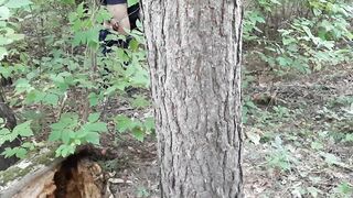 Exhibitionist girl in the forest masturbated for sex with my girlfriend - IkaSmokS