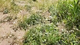 Jane Wilde Blows A Cock Outdoors