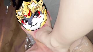 her feet into my throat , trample penis with barefeet