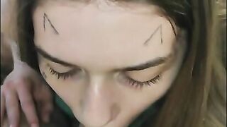 My girlfriend. Amateur blowjob.