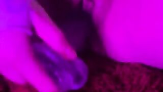 Fucking myself with my 7 INCH DILDO ????????