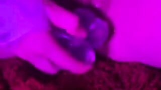 Fucking myself with my 7 INCH DILDO ????????