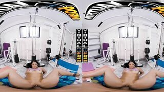 VIRTUALPORN - Hot Stepsister Anais Amore Is Exercising And She Needs Your Help #VR