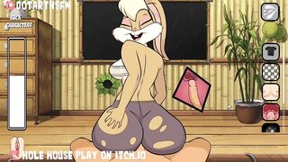 Lola Bunny Reverse Cowgirl X-Ray Creampie Bouncing Ass And Tits - Hole House