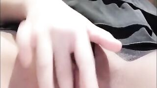 I Became Horny After Class with My Uniform and Black Pantyhose On