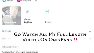 She Was To Tired To Suck My Dick So I Used Her Lips And Gave Her A Huge Facial!! [FULL Video On ONLY