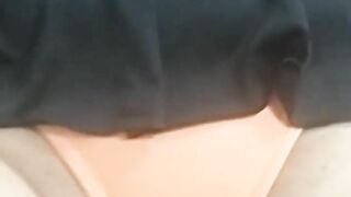 Voyeur and cameltoe in house