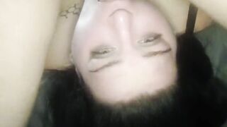 He had me hang my head off the bed so he could fuck my throat.