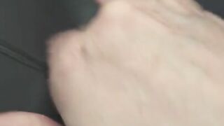 Mom having fun in the car wash