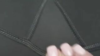 Mom having fun in the car wash