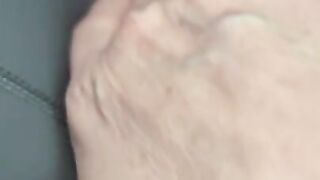 Mom having fun in the car wash