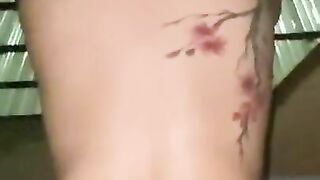 Sexo real en el balcón