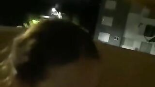 Sexo real en el balcón