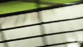 Sexo real en el balcón