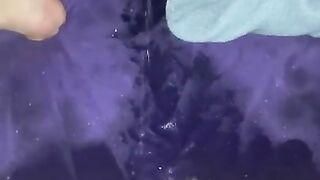 Huge piss puddles in bed
