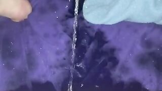 Huge piss puddles in bed