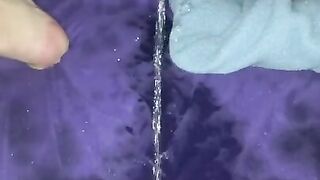 Huge piss puddles in bed