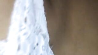 my bull peeing on my ass hole after he fucked me in bathroom