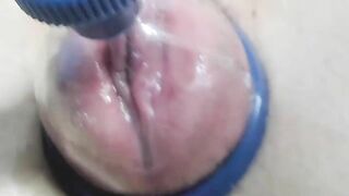 pumping big pussy close up